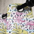 thumbnail image 3 of Ambesonne Octopus Grommet Curtain, Cartoon Underwater Animals, 50" x 72", Pink Yellow Pale Blue, 3 of 6