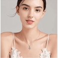 thumbnail image 3 of Collar de cristal en forma de corazón, collar de plata estándar 925, collar de joyería para mujer, el mejor regalo navideño para mujer, 3 of 5