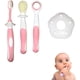 thumbnail image 4 of Juego de limpiador de lengua para bebés/escudo de seguridad + raspador para recién nacidos + cepillo de dientes suave + cepillo de dientes de entrenamiento de silicona para niños, bebés y niños pequeños Ormromra LRWJ394-2, 4 of 4