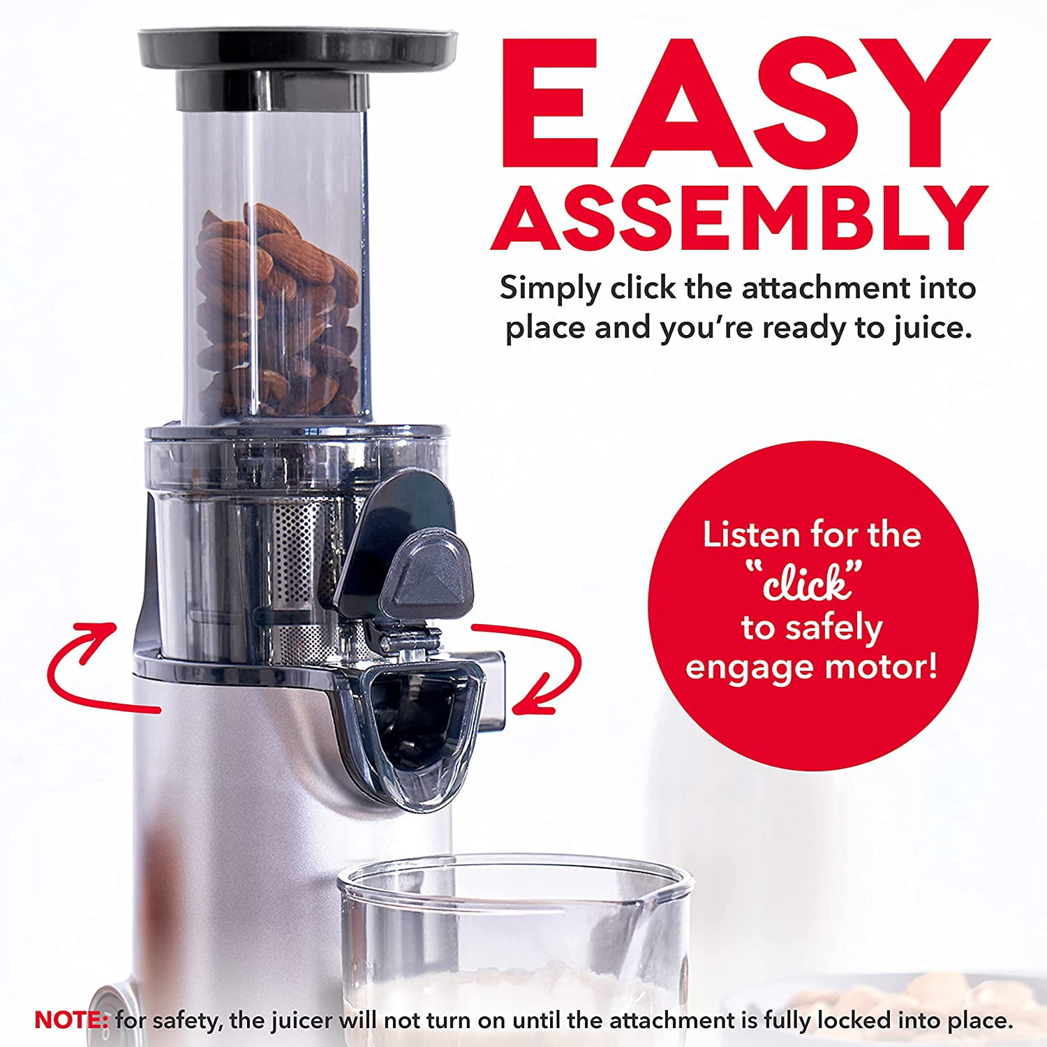 Dash DCSJ255 Deluxe Compact Power Slow Masticating Extractor Easy