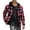 Red2@GC@, variant on CONZONE Men's Buttons Down Flannel Shirts Long Sleeve Hooded Shirts For Men Plaid Soft Lightweight Tops