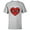 Athletic Heather, variant on Spider-Man Sixties Heart Mask Logo - Short Sleeve T-Shirt for Kids - Customized-White