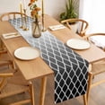 thumbnail image 3 of Black Ombre Stripe Table Runner - 90 Inch Long, Kitchen Dining Table Runner Dresser Scarves, Modern Abstract Art Gradient Striped Farmhouse Decor for Coffee Tables Wedding Party Banquet, 3 of 8