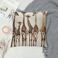 thumbnail image 2 of Awypu  Giraffes Throw Pillow Covers 18X18,Cute Wild Animal Cartoon Cushion Cases Decorative Pillow Cases for Couch Sofa Bedroom 12x12in, 2 of 5