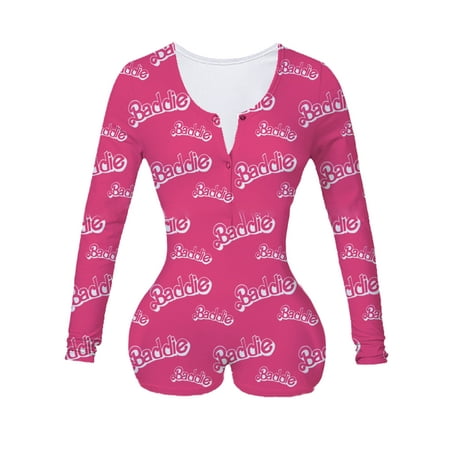

AMILIEe Long Sleeve Pajamas Onesies for Women Jumpsuit Romper Sleepsuits