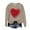 #565-Khaki, variant on Neewe Valentines Day Sweatshirt for Women Funny Love Heart Shirts Casual Valentine Pullover Long Sleeve Tops