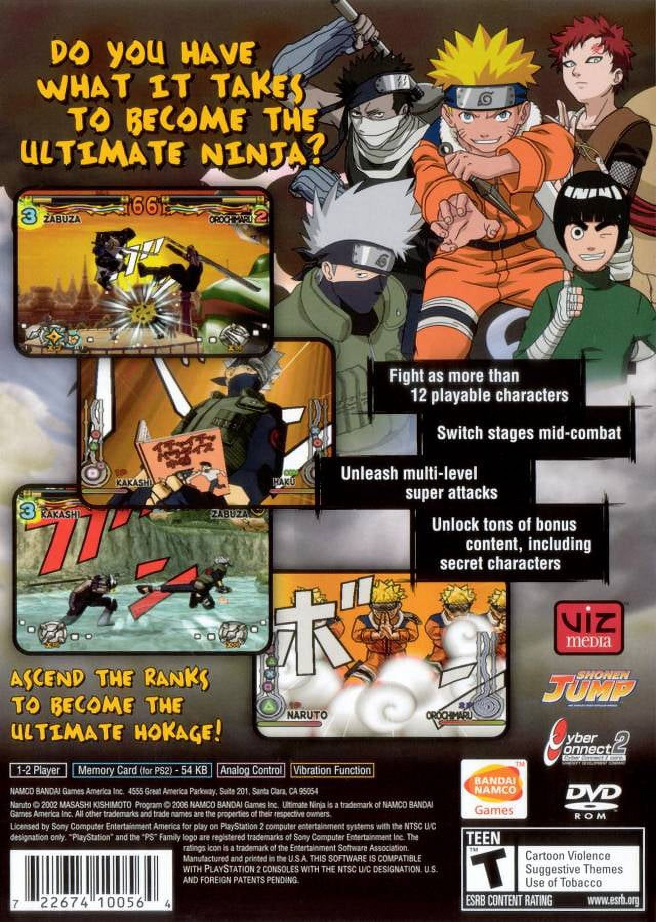 Naruto - Ultimate Ninja [SLUS 21358] (Sony Playstation 2) - Box Scans  (1200DPI) : Bandai Namco Games : Free Download, Borrow, and Streaming :  Internet Archive