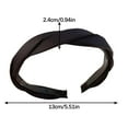 thumbnail image 2 of High Head Headband For Women,Non-Slip Wide Headband with Teeth for Hair Control,Women's Daily Wear Headdress High Skull Top Pressure Hair,Tidy Up Loose Strands Of Hair,Comfortable For Daily Use, 2 of 6
