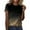 Yellow, variant on Bibifish Womens T-Shirts Casual Gradient Sequin Print Short Sleeve Tee Loose Fit Crew Neck T-Shirts Comfortable Festival Pullover Tops