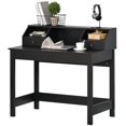 thumbnail image 2 of Topcobe Modern Rectangle Computer Desk with Display Shelves & Drawers for Home Office, Black, 2 of 10