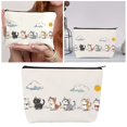 thumbnail image 1 of Home Textile Storage Organizer Linen Bag for Home Travel Portable Drawstring Pouch with Zipper for Clothes Toys Accessories, 1 of 4
