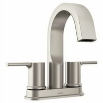 Moen 84153SRN Avri two-handle high arc bathroom faucet Spot Resist Brushed Nickel