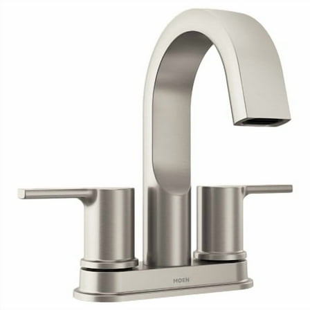 Moen 84153SRN Avri two-handle high arc bathroom faucet Spot Resist Brushed Nickel