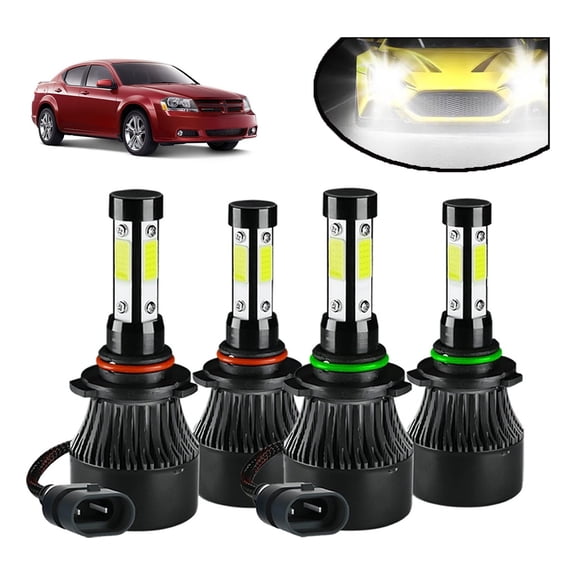 Applicable to 4 Sided Led Headlight Kit 12000lm for Dodge