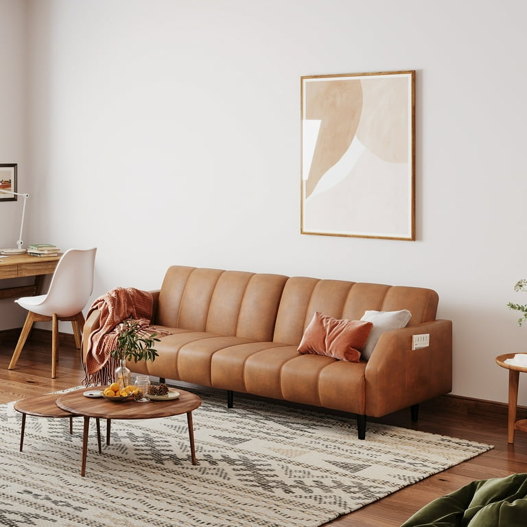 Leather loveseat sleeper sofa online