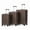 Brown + ABS, variant on 20"/24"/28" 3 pcs/set in ABS Spinner Wheel Luggage, Carry on Suitcase, Matching Color, TSA Combination Lock (Brown)