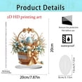 thumbnail image 7 of TUWAFE Easter Bunny Eggs Decorations,2D Acrylic Flat Home Tabletop Ornaments for Easter Holiday Parties Decoration, 7 of 7
