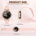 thumbnail image 4 of Jelloo AK73 Smart Watch for Women with AMOLED Ultra-Clear Screen Activity Trackers for iOS Android 110+ Sport Modes Waterproof, 1pc, 4 of 6