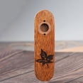 thumbnail image 4 of Mini instrumento de viento Kazoo de madera de caoba para amantes de la música (hoja de arce), 4 of 4