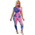 thumbnail image 1 of Seyurigaoka Women Casual Clothes Set Assorted Tie-dyed Print Top and Long Pants, 1 of 9