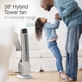 thumbnail image 3 of Ventilador tipo torre Lasko T38400 de 38 pulgadas y 4 velocidades con mando a distancia, color blanco, 3 of 7