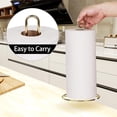thumbnail image 3 of Gold Paper Towel Holder Countertop, RUseeN, Kitchen Paper Towel Stand Holder for Kitchen Organization and Storage, Paper Towel Holders for Standard and Large Size Rolls (Gold), 3 of 7