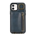 thumbnail image 6 of Allytechgroup Stylish iPhone 11 Wallet Case, Secure Phone Case for Apple iPhone 11, Multi-functional and Durable, Ring Holder Hand Wrist Stand Shockproof Case for Women Men, Blue, 6 of 7