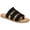 Black, variant on Womens Oliaa Faux Suede Toe-Post Slide Sandals