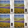thumbnail image 4 of Yellow Garden Sunflower Decor Shower Curtain,Italianate Bathroom Decor Polyester Fiber Plastic Rings Quick-Drying Waterproof for Bathtubs/Bathroom, 72x72 inches, 4 of 6