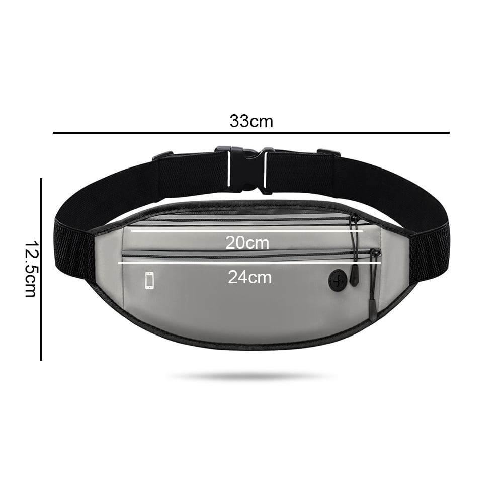 Borsa Da Corsa Da Vita, Leggera E Impermeabile – Fanny Pack Con Porta Telefono, Regolabile, Uomo E Donna - 2