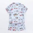thumbnail image 4 of Summer Cute Outfit Toddler Baby Boys Girls Pajamas Button-Down PJs Shorts Set 2 Piece Short Sleeve Cotton Pajama Set, 4 of 4
