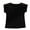 Black, variant on BILIKEYU Women's Fabric Solid Color Round Neck Short Sleeved T Shirt, T Shirts for Women, Womens Summer Tops, Womens Tops