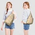 thumbnail image 4 of Delicious Pizza Sling Backpack – Retro Italian Food Design Shoulder Bag, Fashionable Water-Resistant Daypack, 4 of 4