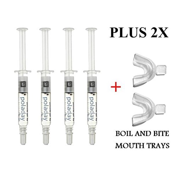 Poladay HP 9.5 1.3g 4 Syringe Whitening Gel + 2 Thermoforming Trays