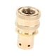 thumbnail image 2 of Adaptador de hidrolavadora de 3/8'' Adaptador de manguera de jardín Conector rápido multifunción hembra de cobre, 2 of 9