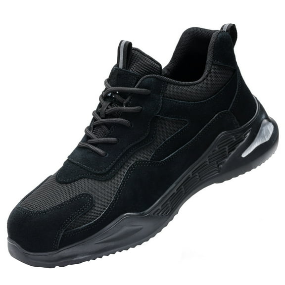 Safety Trainers Mens Steel Toe Cap Trainers Lightweight Safety Work Shoes Non-Slip Work Trainers Puncture Proof Shoes Breathable