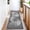 Black White, variant on Washable 2x6 Hallway Runner Rug - 2x6 Washable Modern Geometric Bathroom Rugs, Soft Ultra Thin Kitchen Runner, Low Pile Non Slip Contemporary Throw Carpet for Laundry Bedroom, Blue