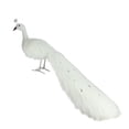 thumbnail image 2 of Northlight 39.5" White Peacock with Closed Feathers Christmas Decor, 2 of 2