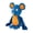 mouse, variant on Plush Squeaky Dog Pull Toy Cotton Rope Legs For Tugging Biting And Reducing Separation Anxieties