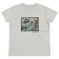 thumbnail image 4 of Women's Cotton T-Shirt with Elephant Design, Original Artwork. Modern and Stylish, 4 of 5