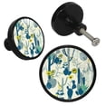 thumbnail image 2 of 4 Pcs Cactus Knobs for Kitchen Cabinet Cupboard Dresser Bookcase Drawer Pulls Handles Round Home Decor, 2 of 5