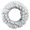 White, variant on Snow Flocked Artificial Christmas Wreath 24 Inch Frosted Pine Wreath for Holiday Indoor Outdoor Decoration