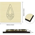 thumbnail image 5 of Hollow Teardrop Pattern Wood Cutting Dies with Steel Earring Making DIY Metal Embossing Template Mold Paper Leather Craft Die Cuts for Scrapbooking Photo Album Decor Earring Making 3.9x3.9in, 5 of 5