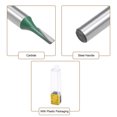 thumbnail image 4 of Unique Bargains Router Bit 1/4 Shank 3mm Cutting Dia. 1 Straight Flutes Carbide Woodworking 2pcs, 4 of 5