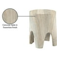thumbnail image 2 of Afuera Living Contemporary Travertine Indoor/Outdoor Concrete End Table, 2 of 8