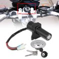 thumbnail image 2 of Bloqueo del interruptor de encendido, bloqueo del interruptor de encendido del scooter de la motocicleta Juego de llaves de bloqueo de tapa de combustible y gas para YBR125 2002-2013, 2 of 5