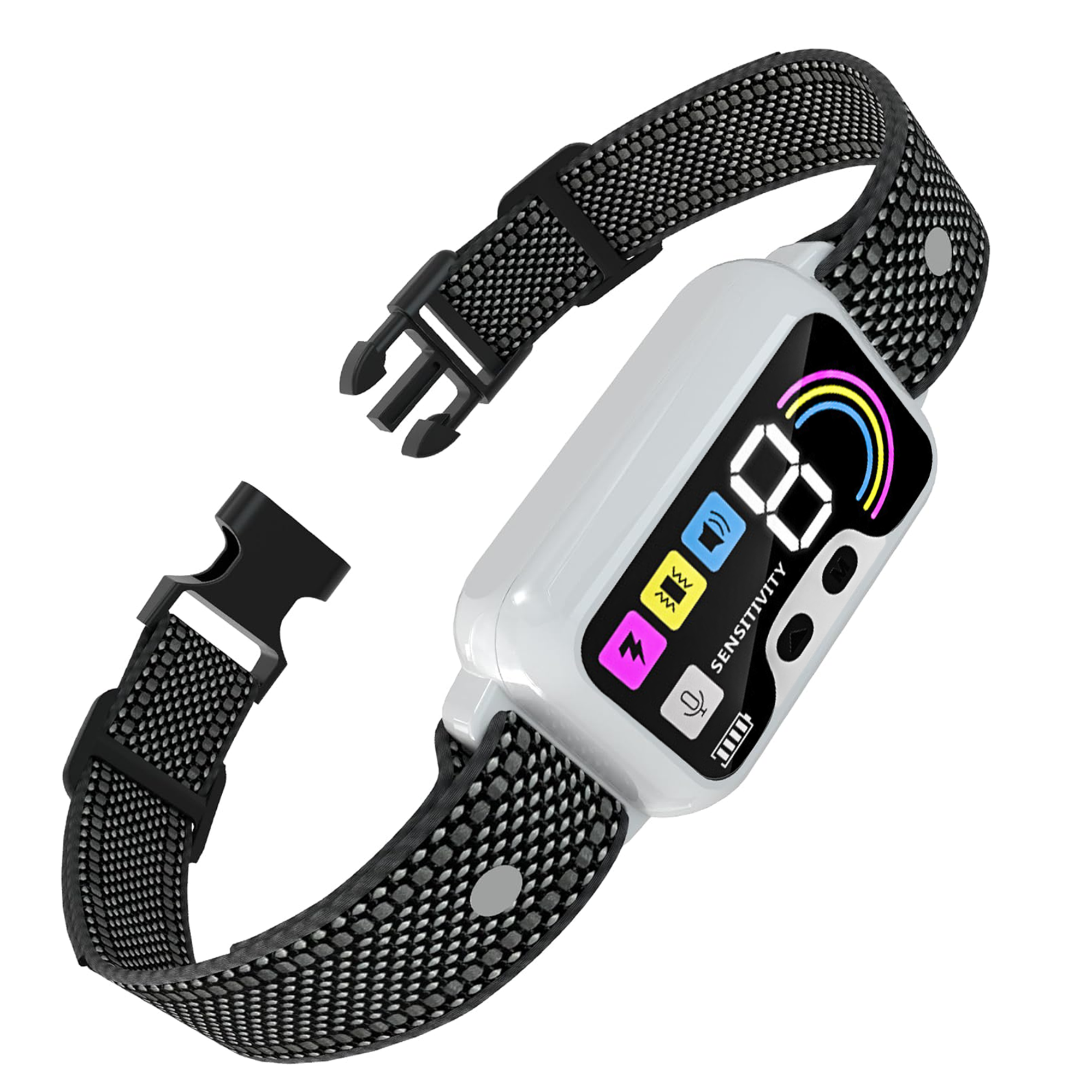 Bark Collar Smart Bark Collar for Large Medium Small Dogs with Adjustable Sensitivity and Multiple Training Modes Rechargeable Waterproof Bark Shock Collar