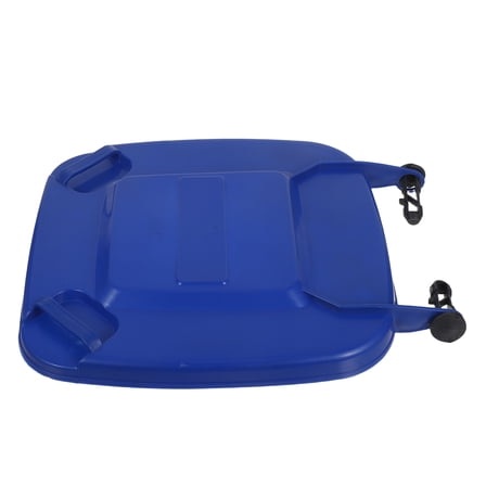 OFFIGAM Easy Install Blue Trash Can Lid Replacement with for Outdoor Use