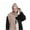 Khaki, variant on Miqool Winter Beanie Hat Scarf Gloves Set for Women Pom Pom Beanie Fleece Lined Knit Neck Warmer Touchscreen Gloves 3 in 1 Gift Set