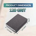 thumbnail image 2 of HSHDLDF 6 Pcs 120 Grit Sanding Sponge, Coarse Sponge Sanding Blocks Set, Reusable Wet Dry Sanding Sponges for Metal, Drywall, Plastic, Wood, Paint (Rectangled), 2 of 7